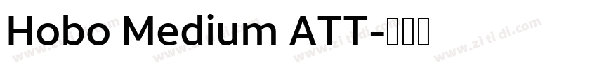Hobo Medium ATT字体转换